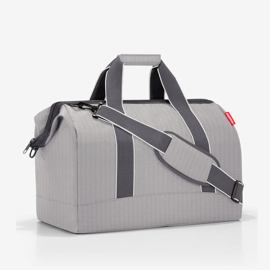 Reisenthel allrounder L herringbone grey (Große Reisetasche - 30 Liter Platz,grau) Neueste Mode