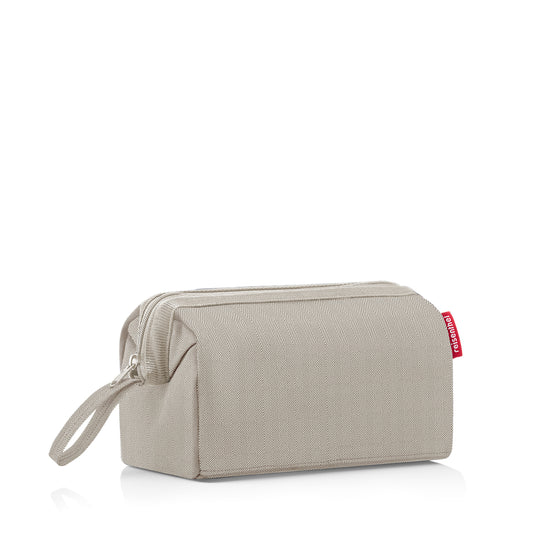 Reisenthel travelcosmetic herringbone sand (Kulturbeutel,hellbraun) Sonderangebote