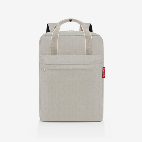 Reisenthel allday backpack M herringbone sand (Rucksack,hellbraun) Letzte 2 Tage