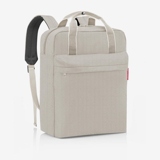 Reisenthel allday backpack M herringbone sand (Rucksack,hellbraun) Letzte 2 Tage