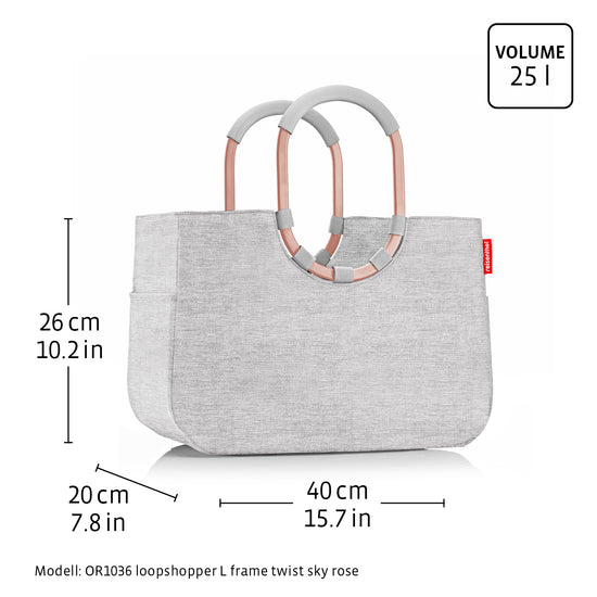 Reisenthel loopshopper L frame mixed dots red (Einkaufstasche,blau) Weihnachtsangebot