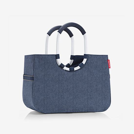 Reisenthel loopshopper L herringbone dark blue (Einkaufstasche,dunkelblau) Muttertagsangebot