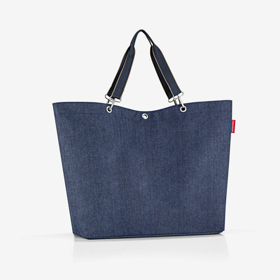 Reisenthel shopper XL herringbone dark blue (Strandtasche,dunkelblau) Jubiläumsangebot