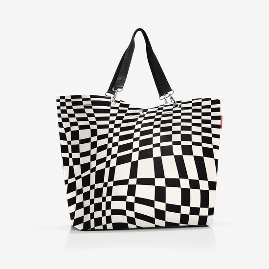 Reisenthel shopper XL op-art (Strandtasche,schwarz) Lagerräumung