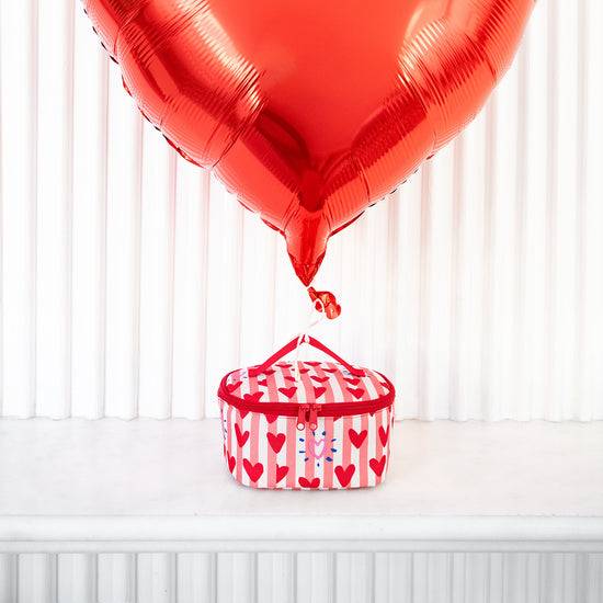 Reisenthel coolerbag S pocket hearts & stripes (Kühltasche,rot) Begrenzt auf 3 Tage