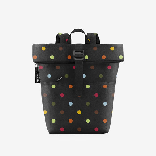 Reisenthel rolltop backpack dots (Rucksack,schwarz) Fabrik Onlineshop