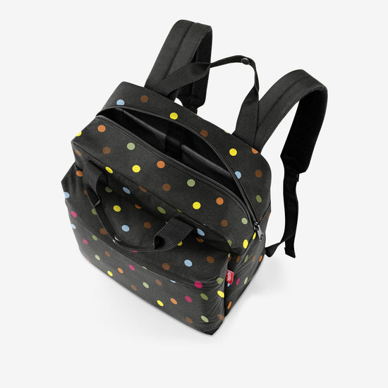 Reisenthel allday backpack M dots (Rucksack,schwarz) Vatertagsangebot
