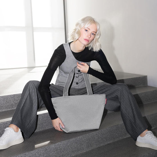 Reisenthel shopper M herringbone grey (Handtasche,grau) Super Rabatt