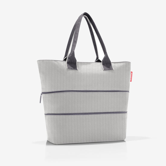 Reisenthel shopper e1 herringbone grey (Damentasche,grau) 50% Rabatt mit kostenlosem Versand