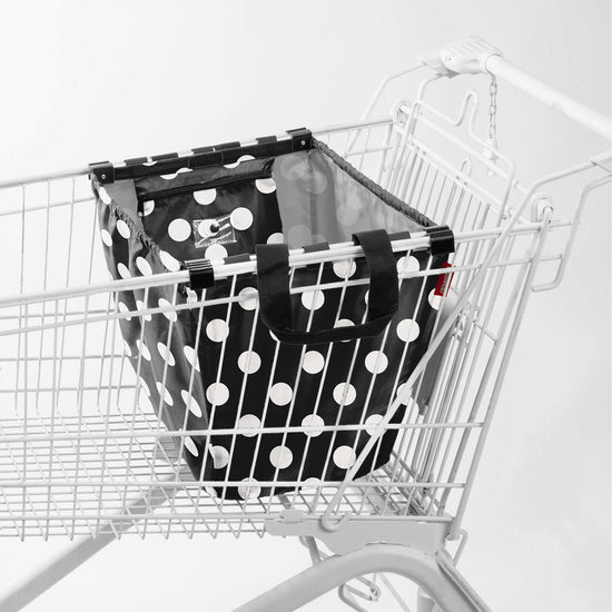 Reisenthel easyshoppingbag dots white (Einkaufswagentasche,schwarz) Limitierter Zeitrabatt