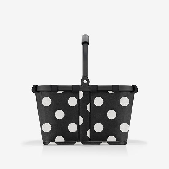 Reisenthel carrybag XS frame dots white (Kleiner Einkaufskorb,schwarz) Online