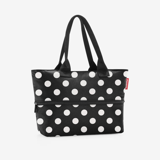 Reisenthel shopper e1 dots white (Damentasche,schwarz) Schlussverkauf