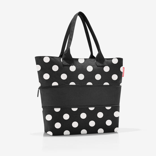 Reisenthel shopper e1 dots white (Damentasche,schwarz) Schlussverkauf