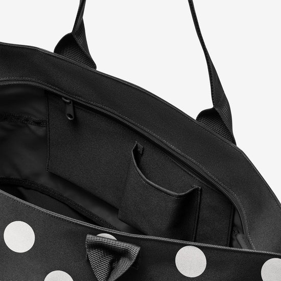 Reisenthel shopper e1 dots white (Damentasche,schwarz) Schlussverkauf