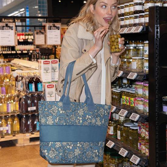 Reisenthel shopper e1 dahlia blue (Damentasche,blau) Günstiger Verkauf