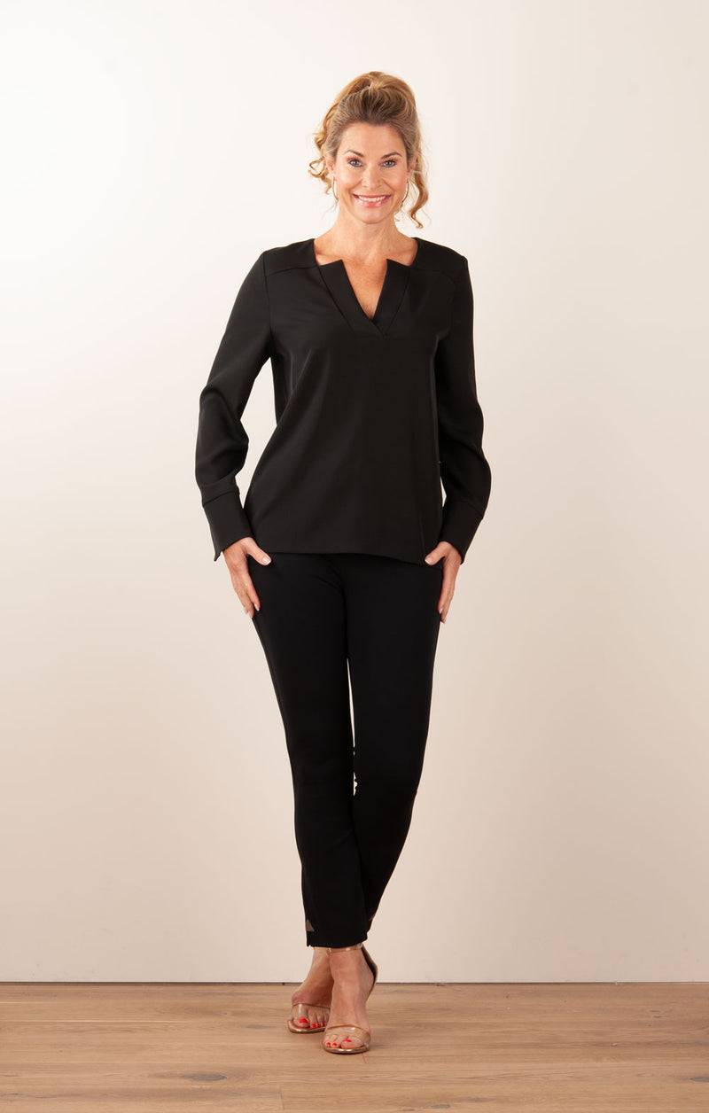 ﻿PIU&PIU Blusenshirt Schwarz Bis zu 55% Rabatt