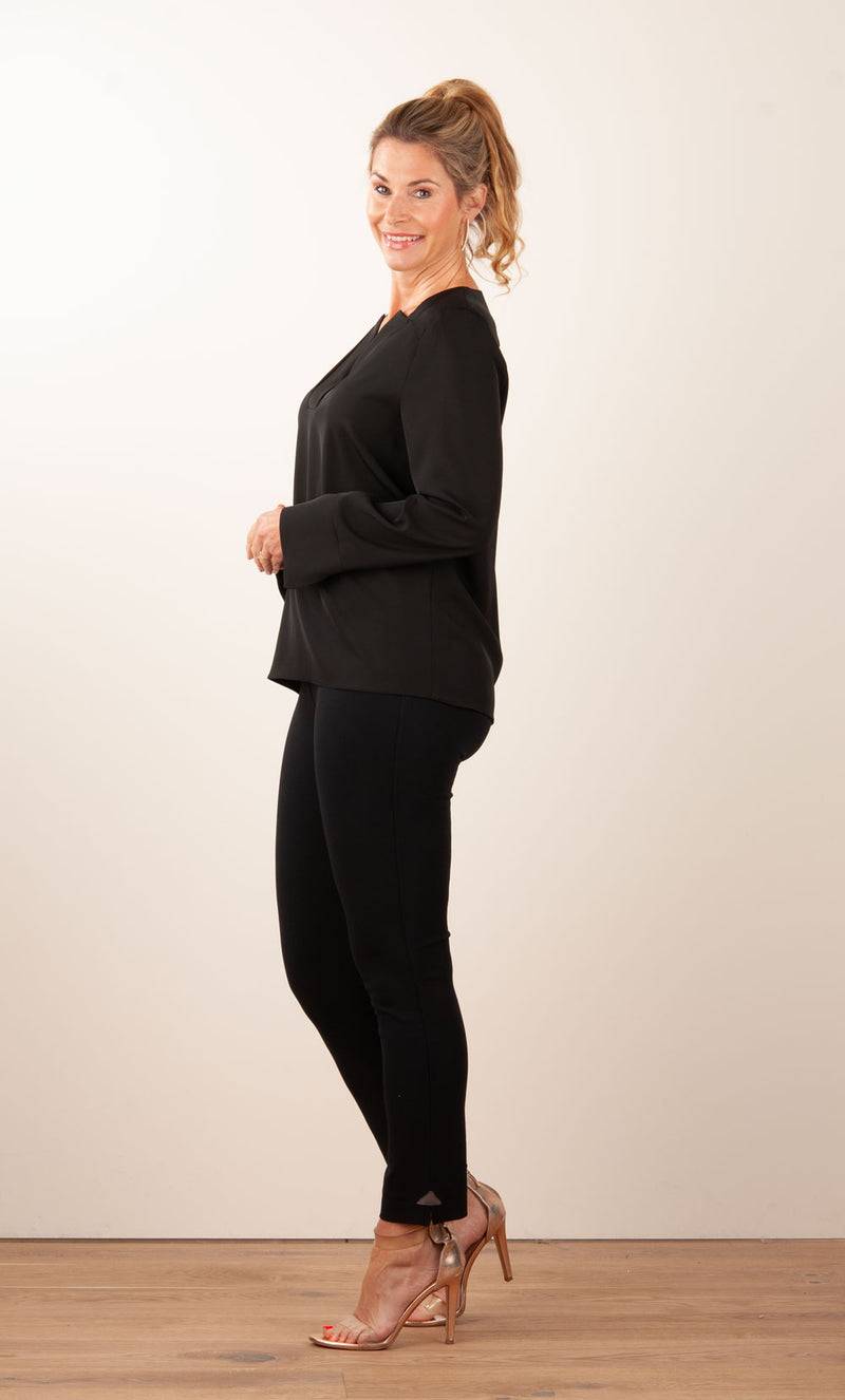 ﻿PIU&PIU Blusenshirt Schwarz Bis zu 55% Rabatt