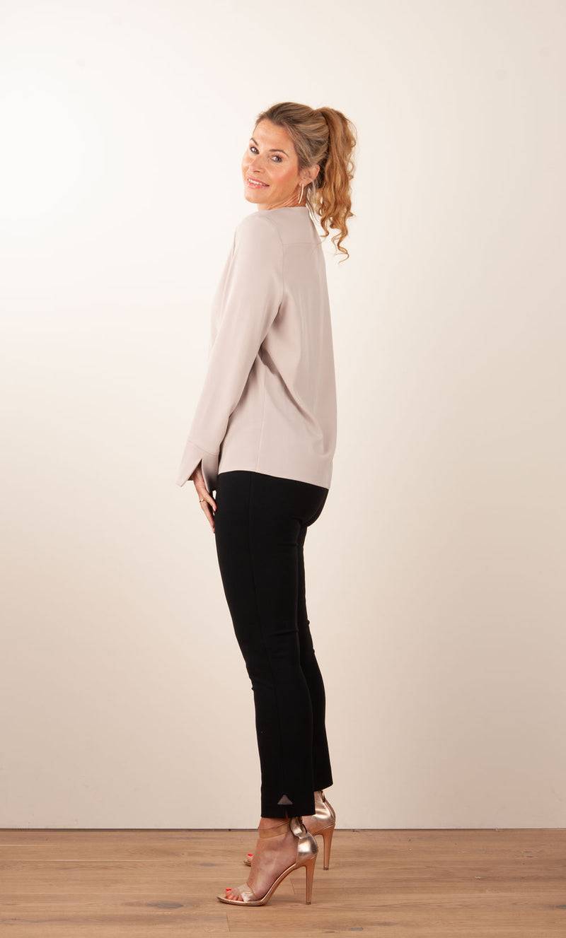 PIU&PIU Blusenshirt Taupe Discount Store für neue Produkte