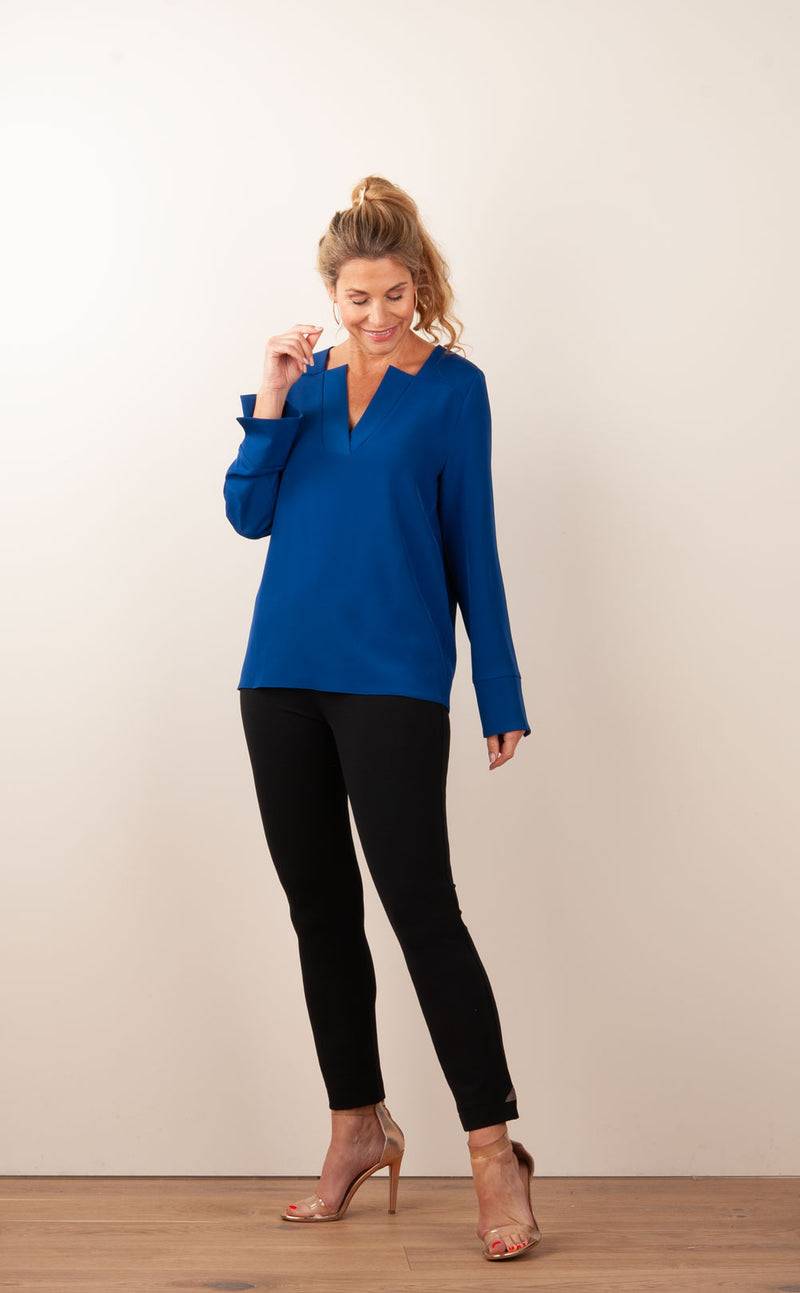 PIU&PIU Blusenshirt Royalblau Riesige Rabatte