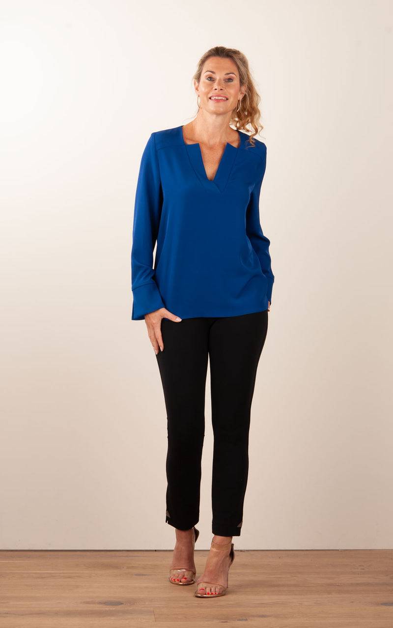 PIU&PIU Blusenshirt Royalblau Riesige Rabatte