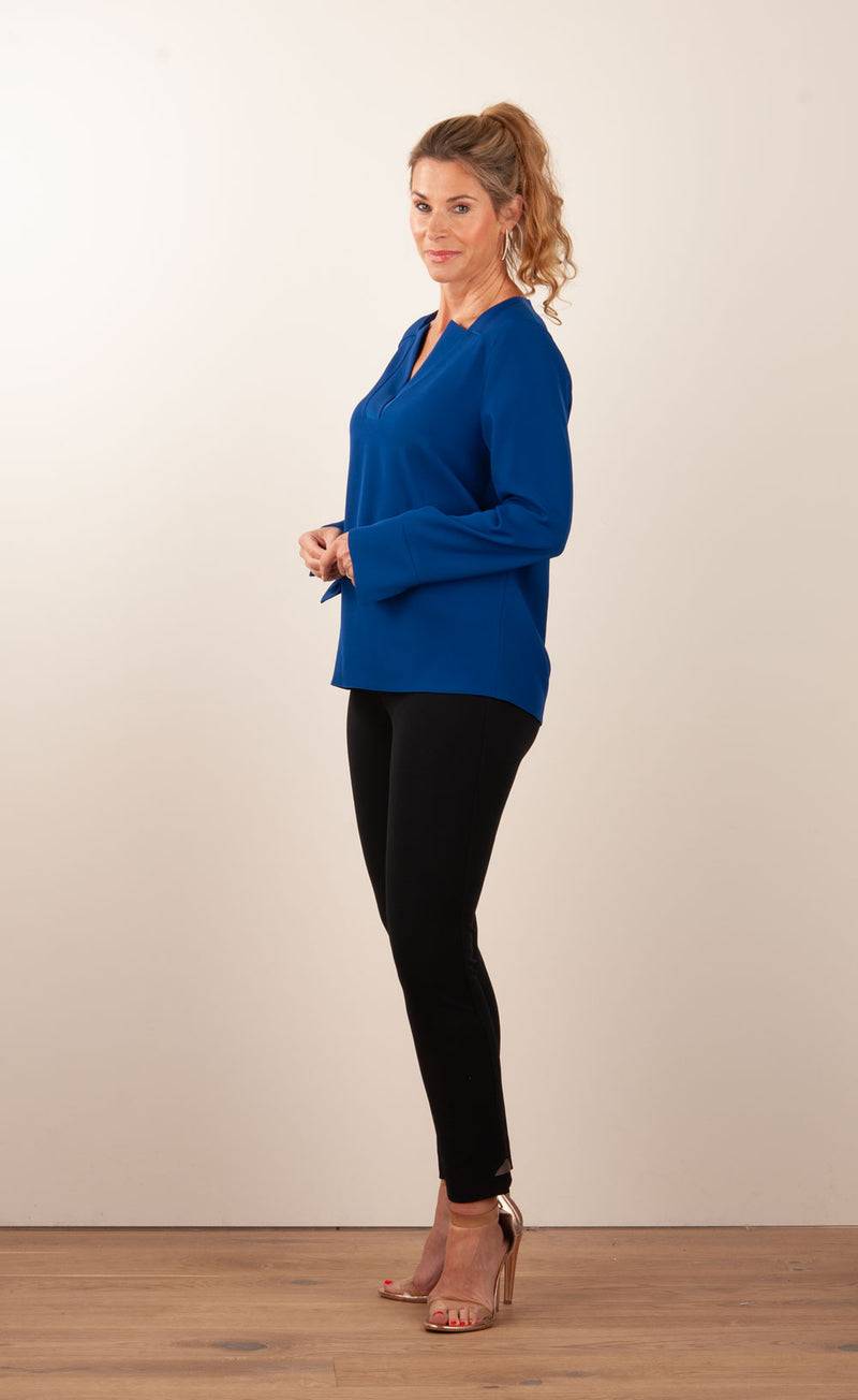 PIU&PIU Blusenshirt Royalblau Riesige Rabatte