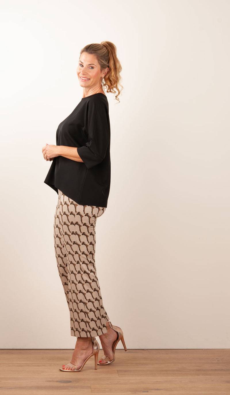 Cambio Hose „Faith“ Beige | Gold | Schwarz Kostenloser Versand international