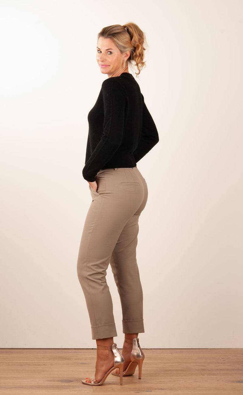 Cambio Hose „Krystal“ Taupe zollfrei