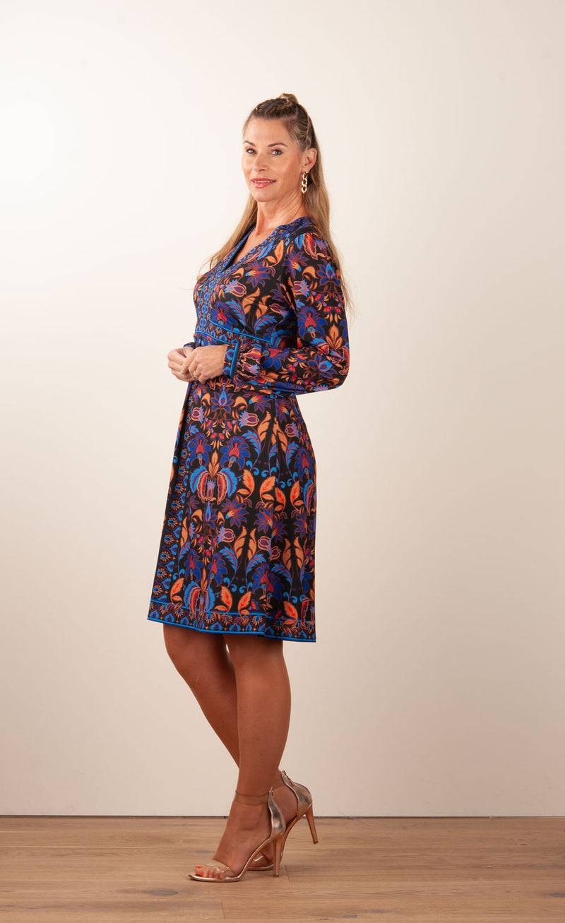 Hale Bob Kleid Schwarz | Blau | Multicolor Schlussverkauf