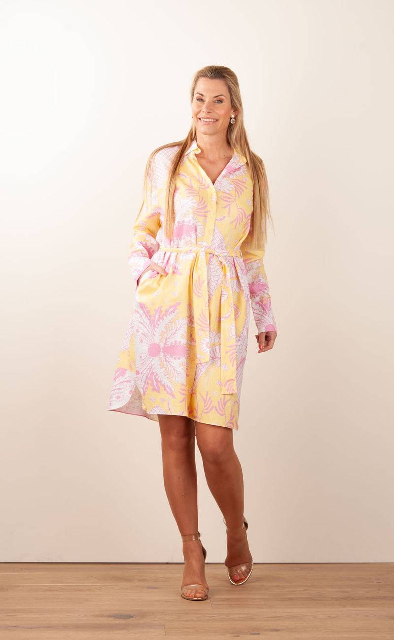 Herzensangelegenheit Kleid Weiß | Gelb | Rosa Bis zu 50% Rabatt