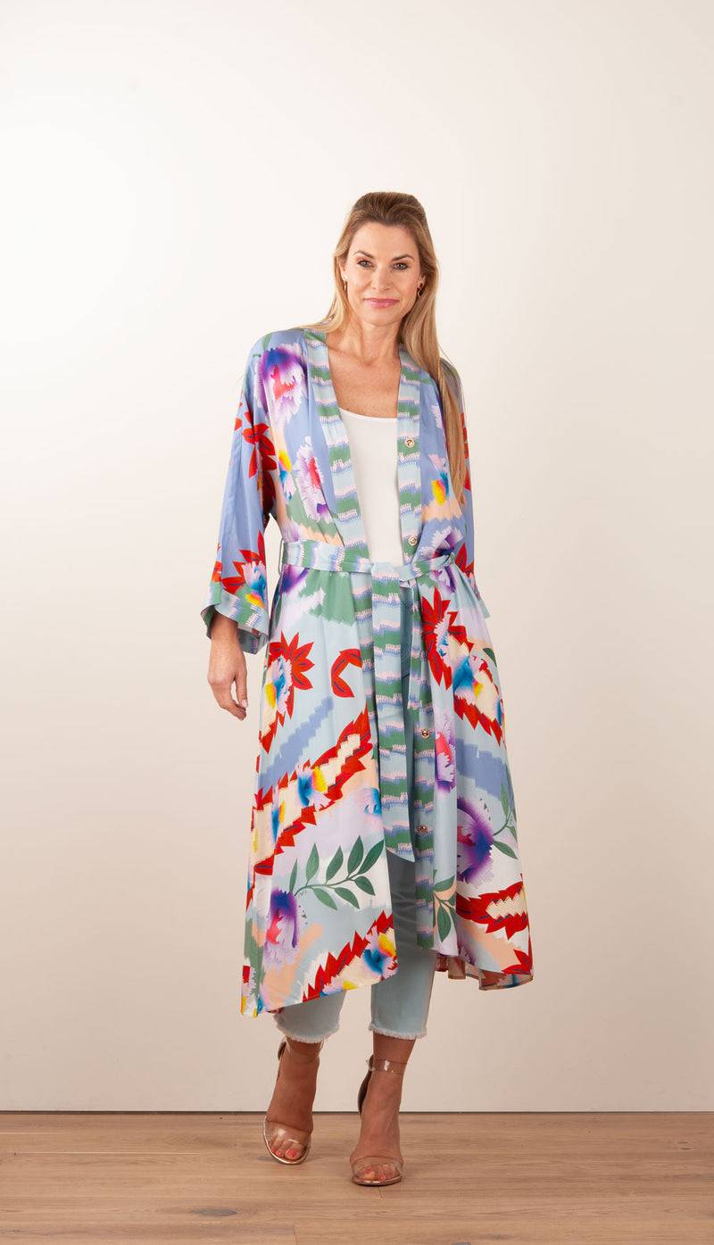 IVI Collection Kimono Multicolor Im Verkauf