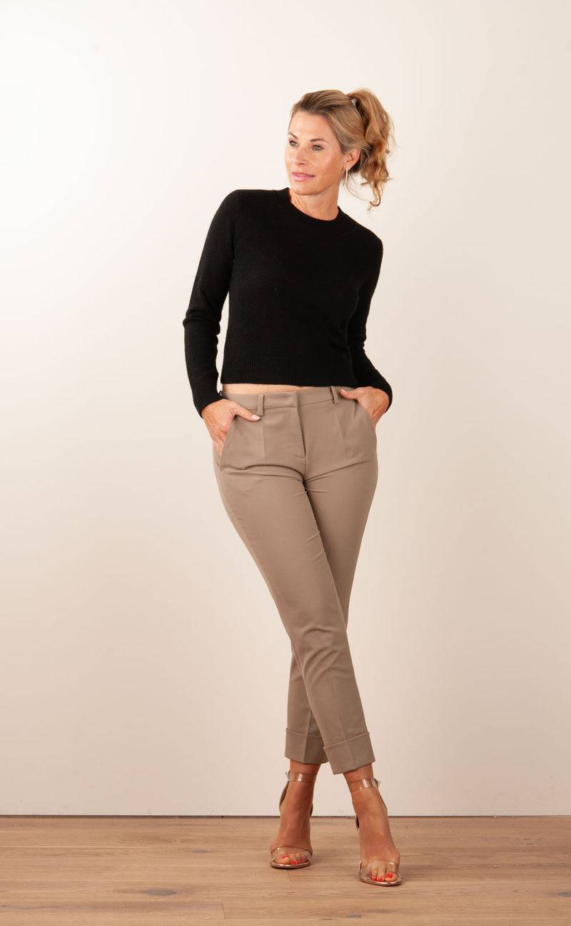 Cambio Hose „Krystal“ Taupe Schlussverkauf