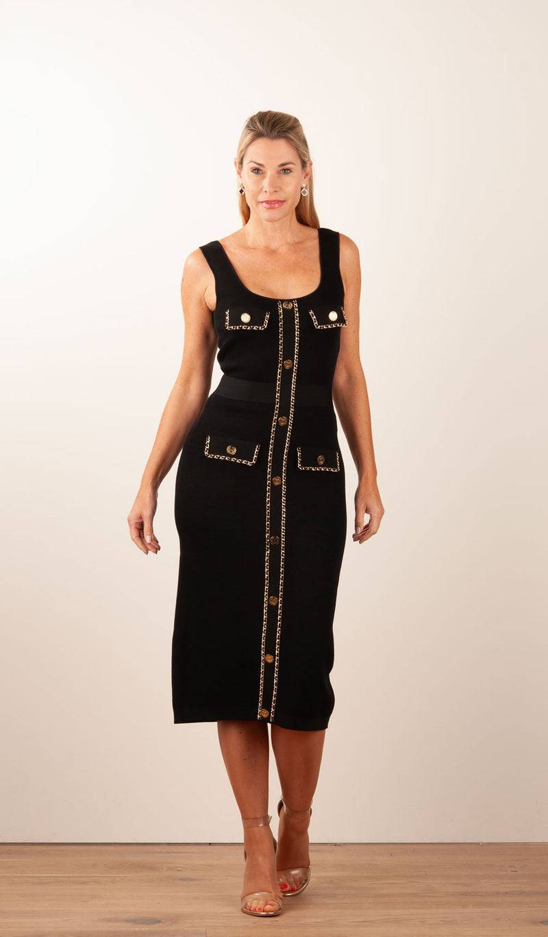 Elisabetta Franchi Strickkleid Schwarz Cyber Monday