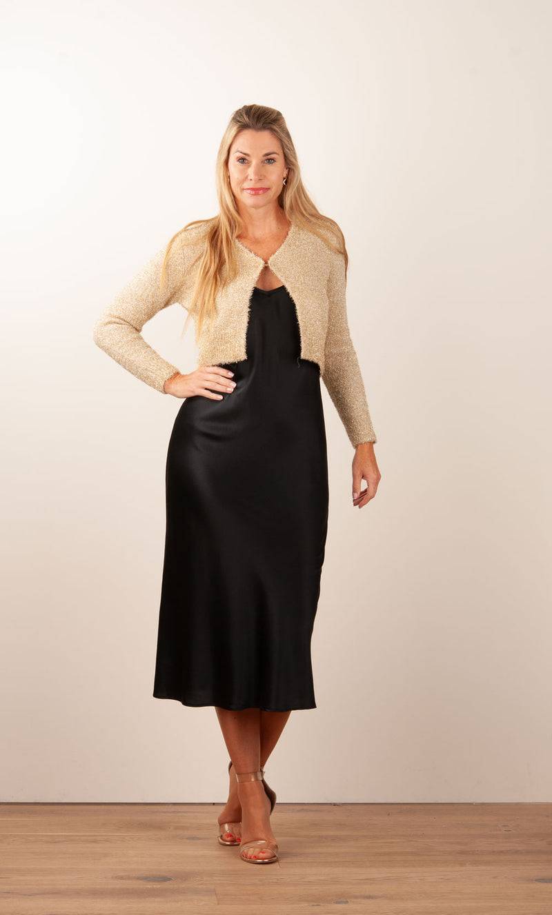 fleur Strickjacke Gold Heißer Verkauf