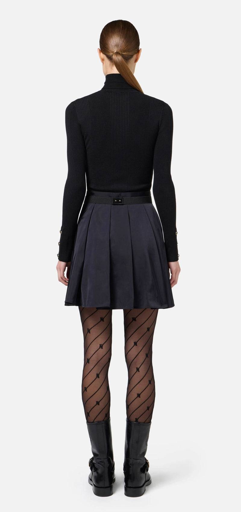 Elisabetta Franchi Kleid Schwarz Neueste Mode