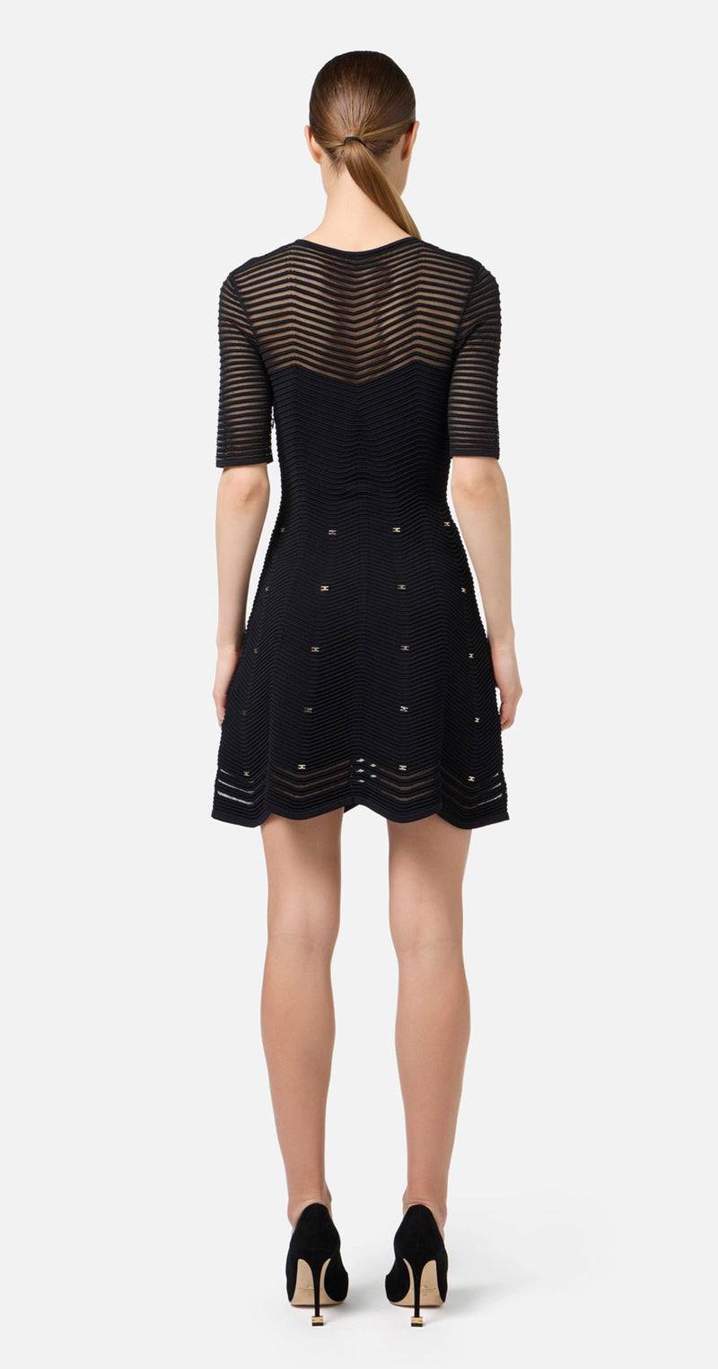 Elisabetta Franchi Kleid Schwarz Online Outlet