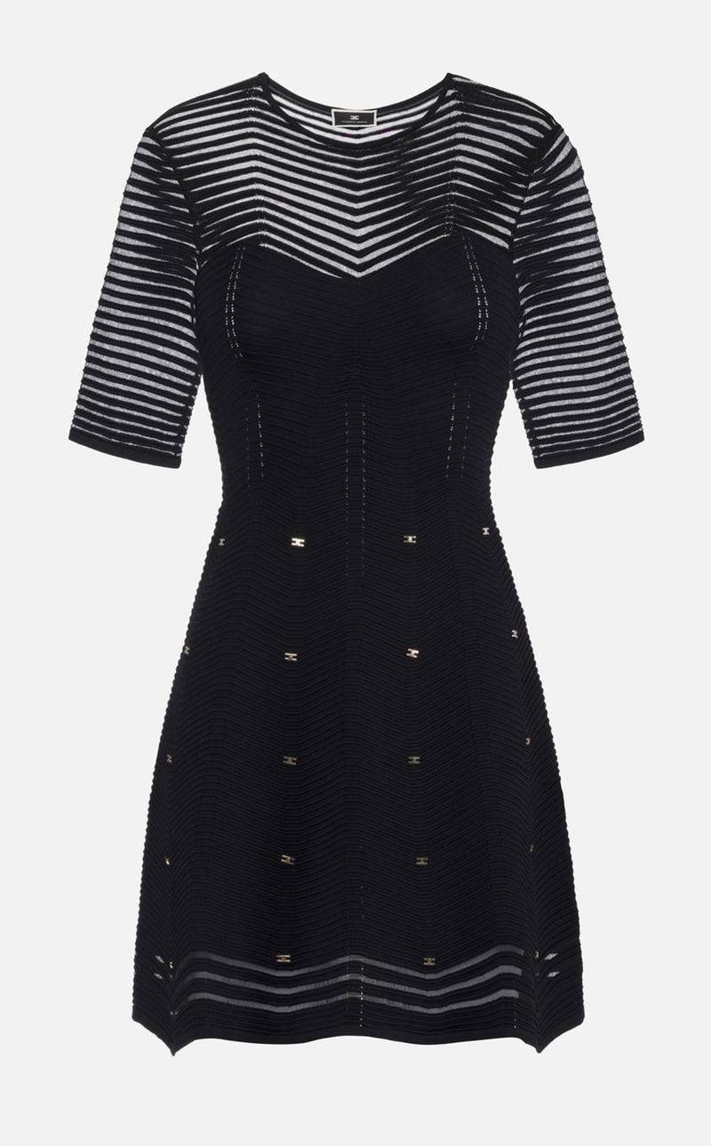Elisabetta Franchi Kleid Schwarz Online Outlet