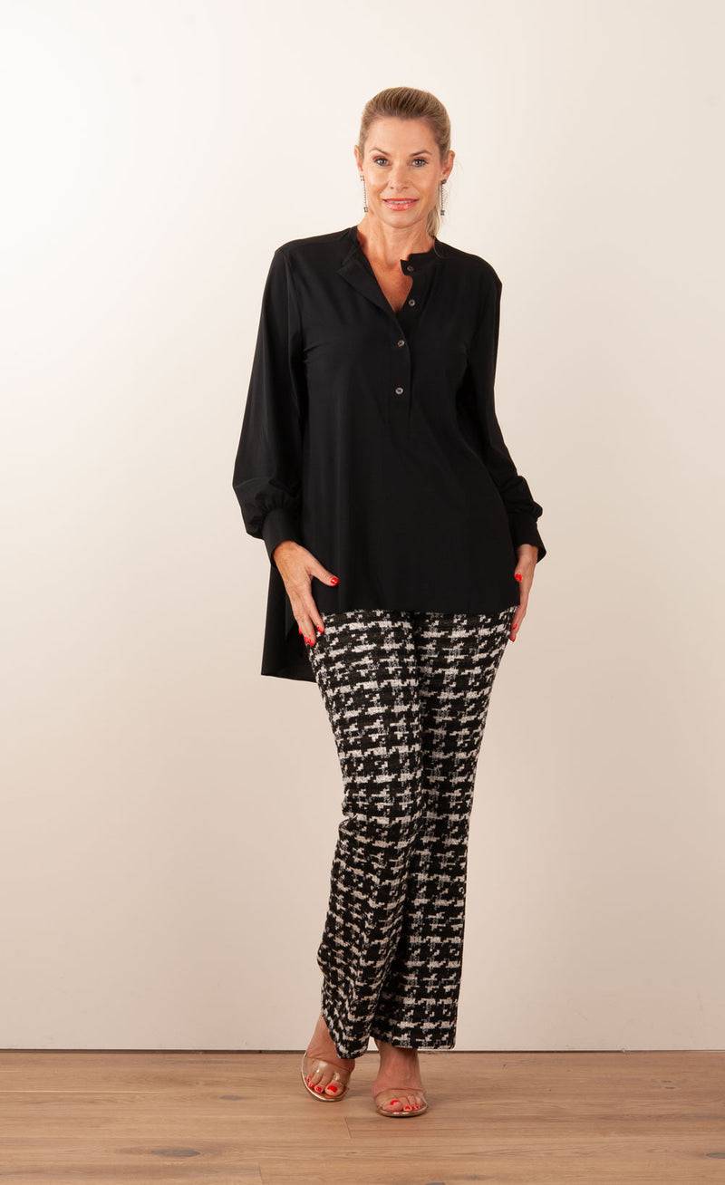 NineTo9 Bluse Schwarz Große Rabatte