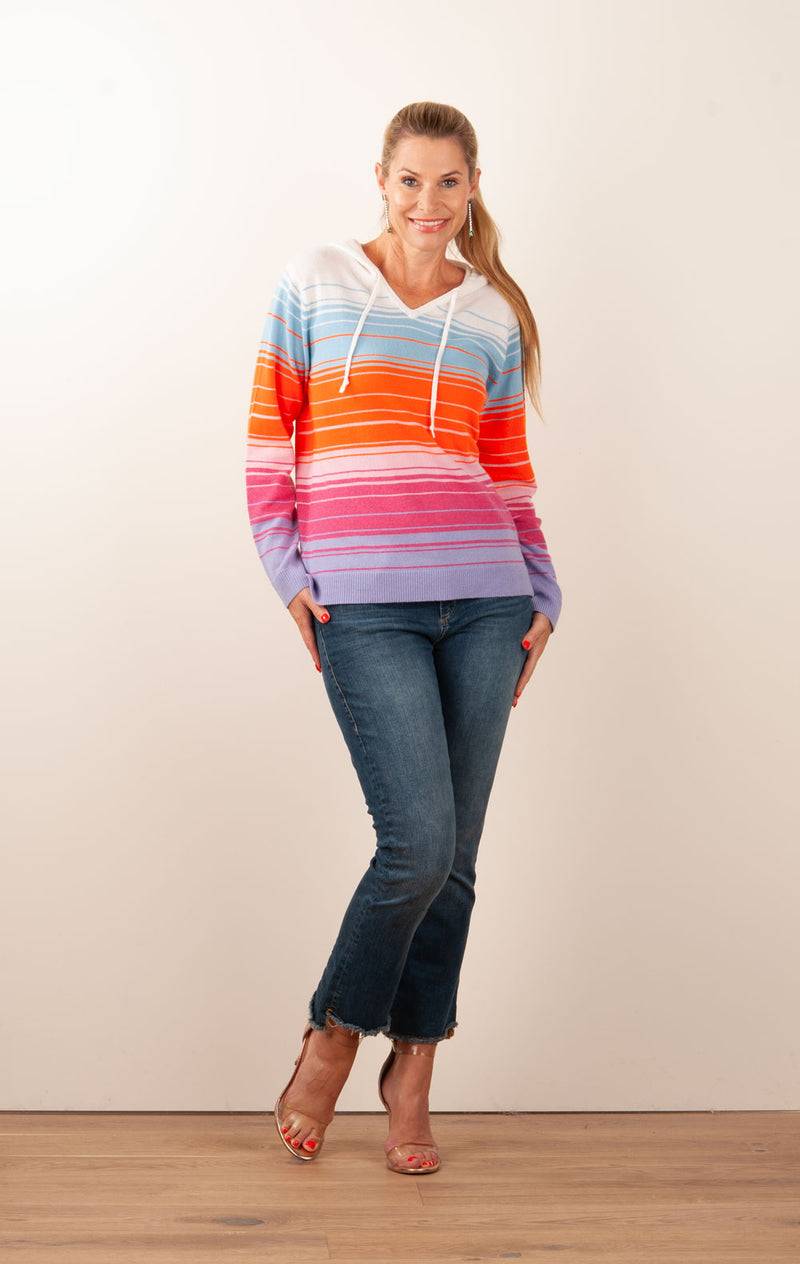 Kitted in Cashmere Kaschmir Pullover Orange | Blau | Multicolor Kauf eins, bekomm eins gratis