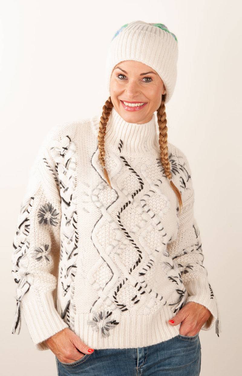 Paschwork Mütze Offwhite | Grün | Flieder | Blau Wochenangebot