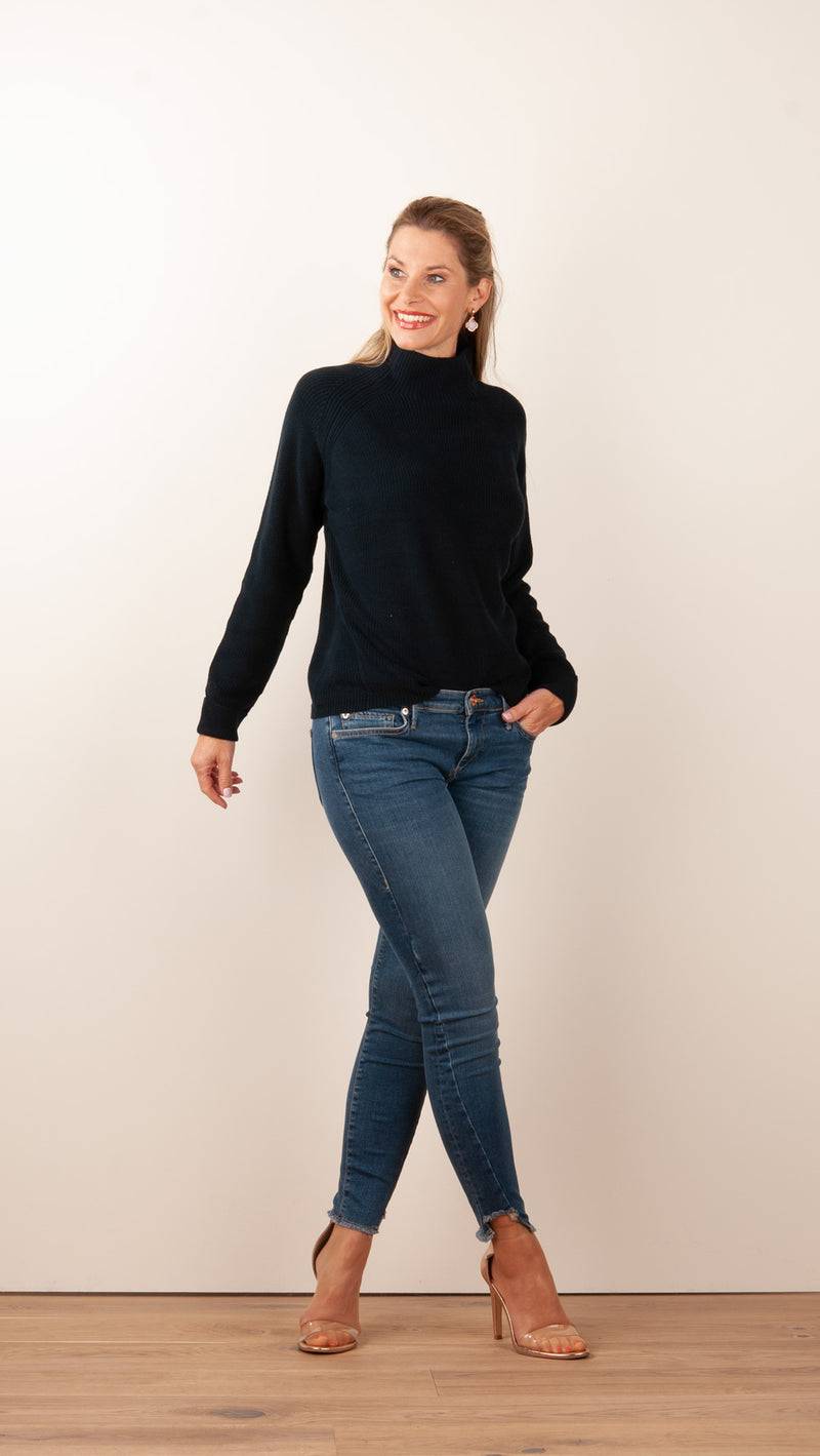 fleur Pullover Dunkelblau Günstiger Verkauf