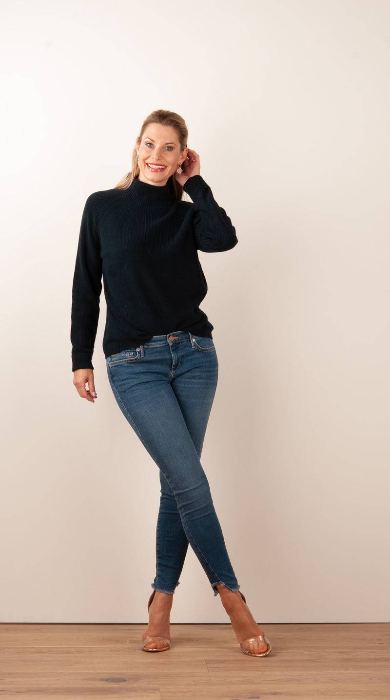 fleur Pullover Dunkelblau Günstiger Verkauf