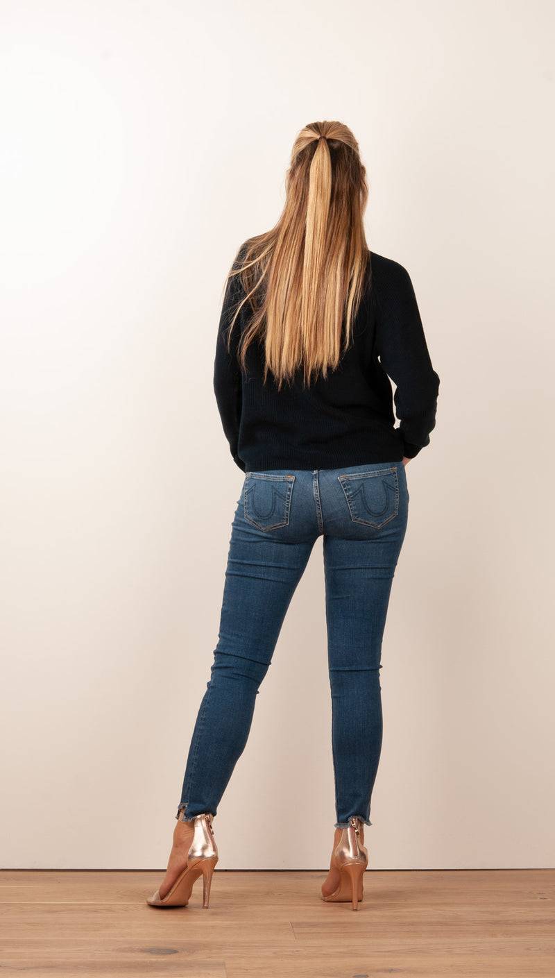 fleur Pullover Dunkelblau Günstiger Verkauf