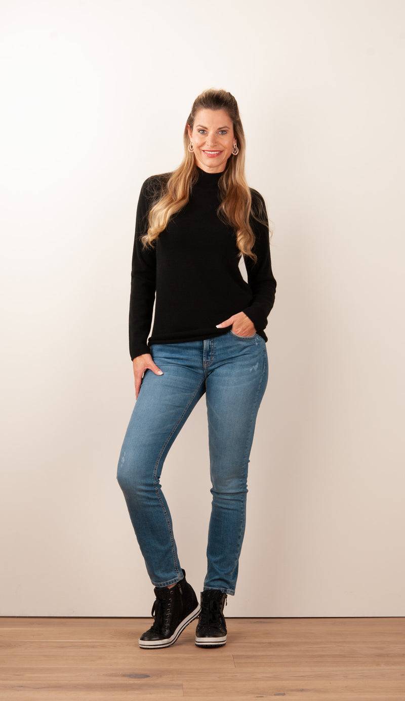 fleur Kaschmir Pullover Schwarz Fabrikverkauf