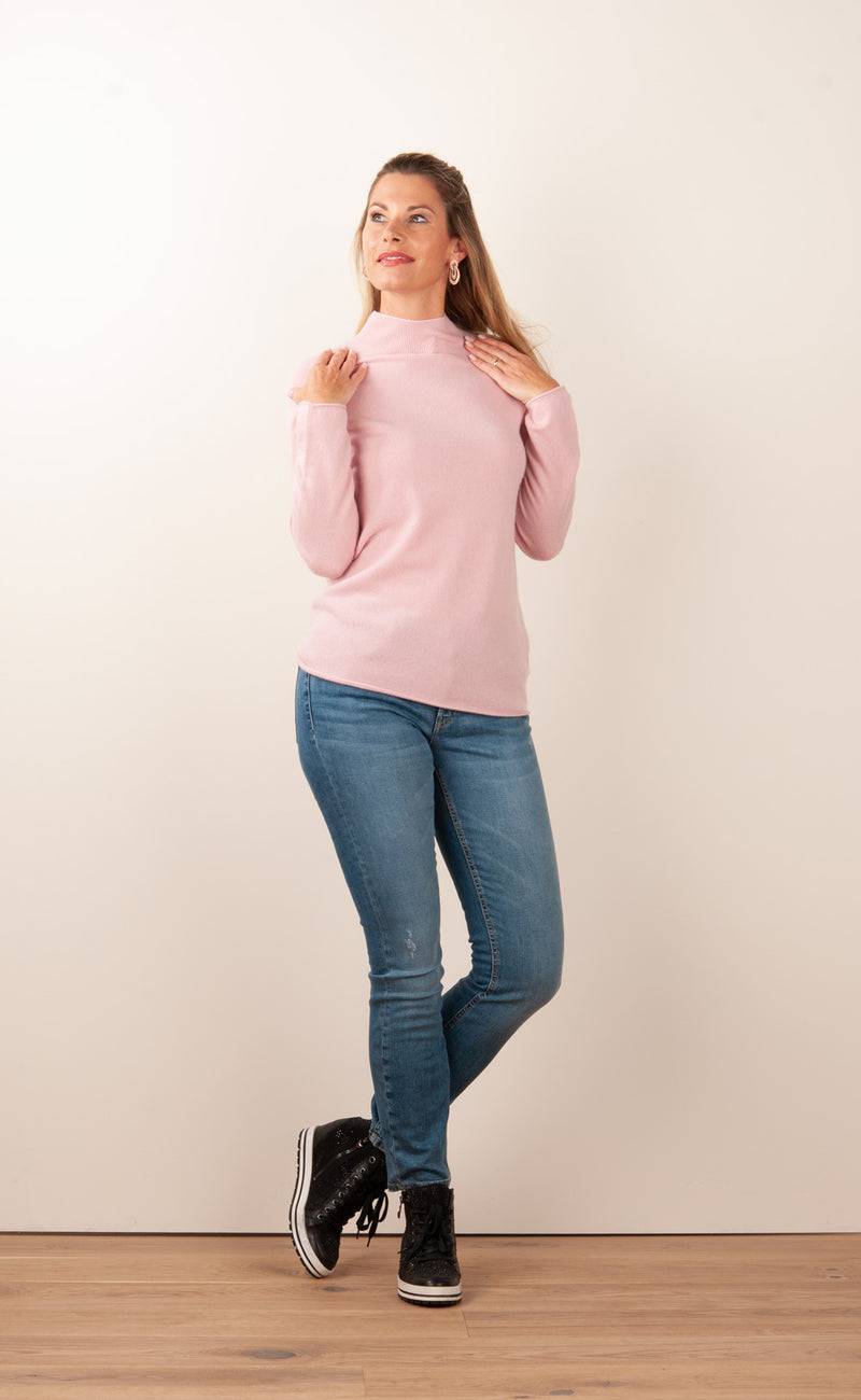 fleur Kaschmir Pullover Rosa Meist gekauft