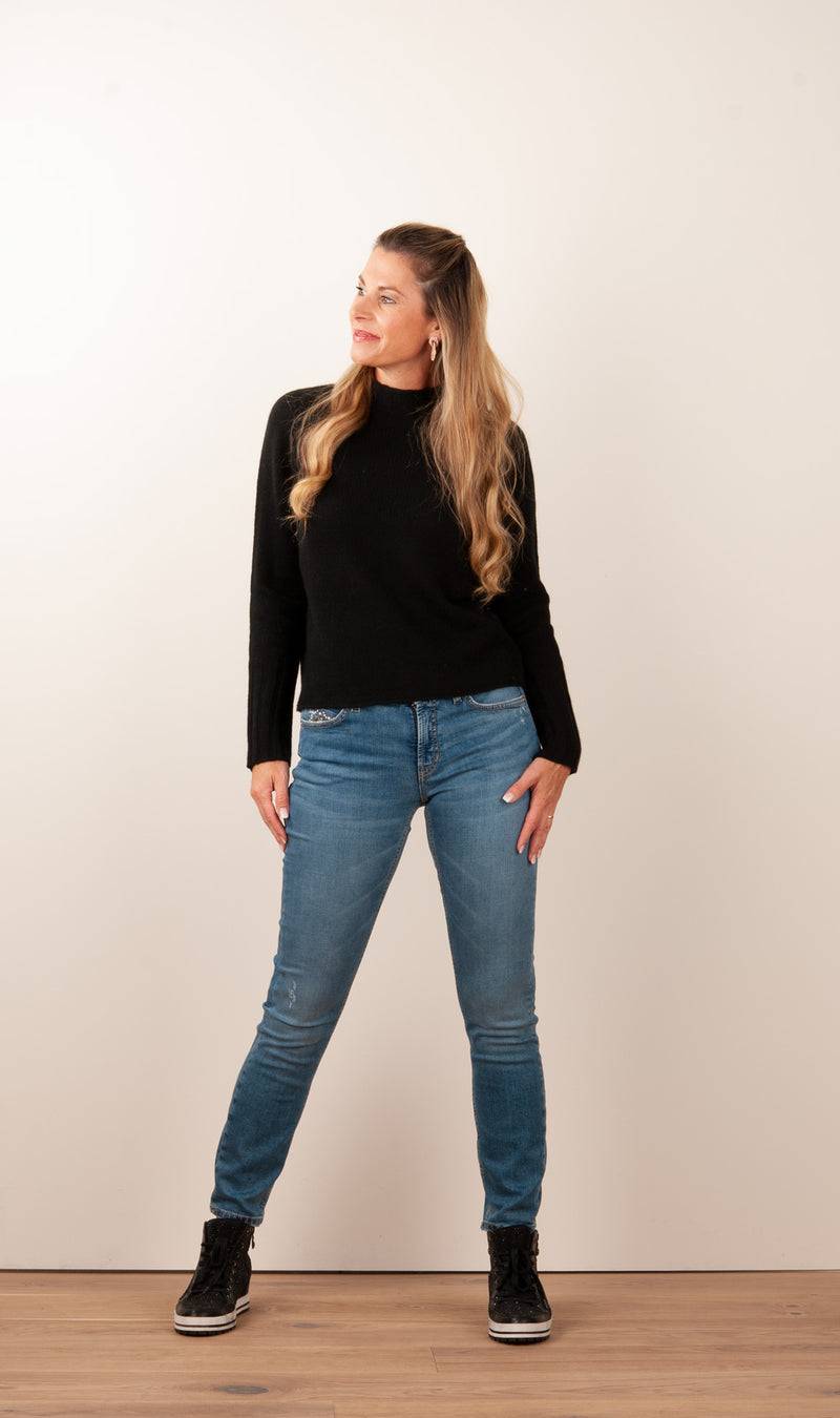 fleur Kaschmir Pullover Schwarz Blitzverkäufe