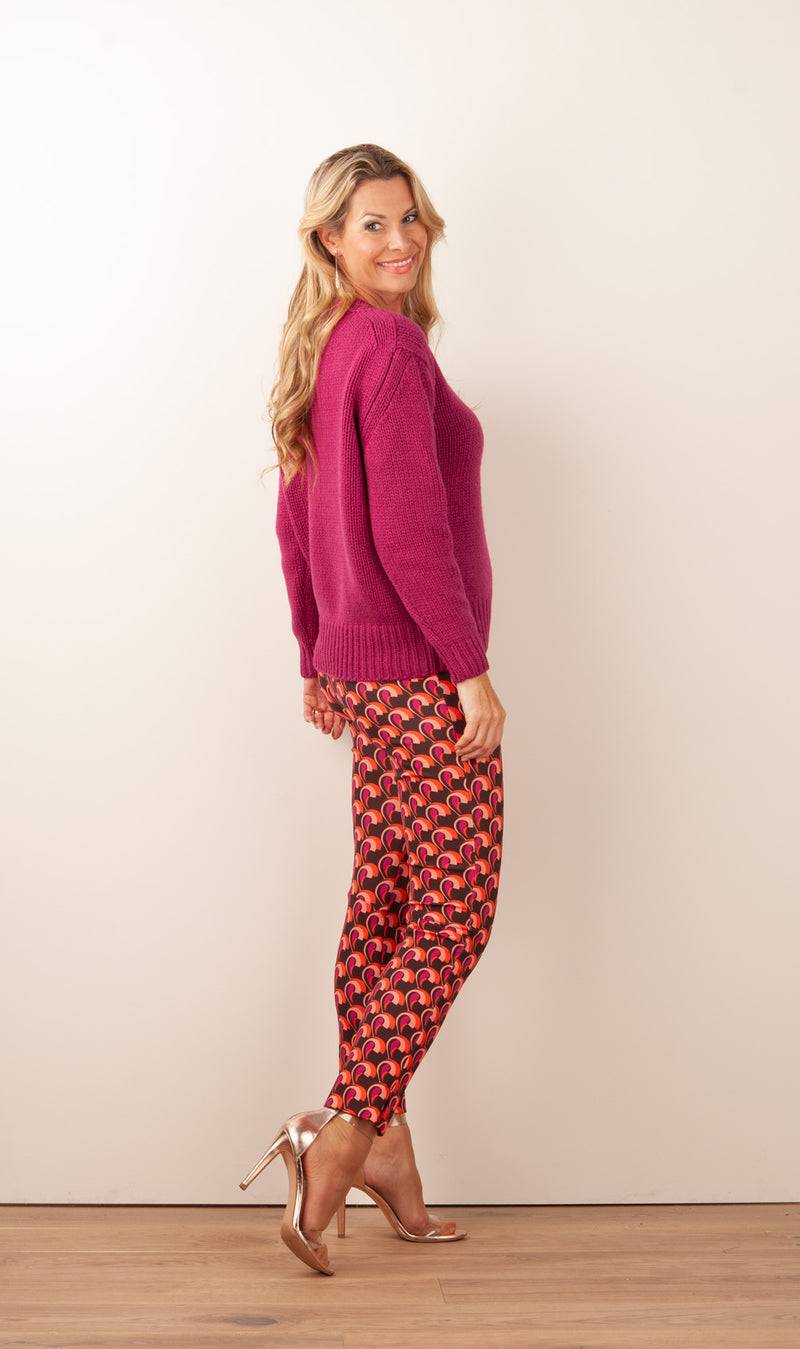 INCENTIVE!cashmere Kaschmir Pullover Beere Saisonschlussverkauf