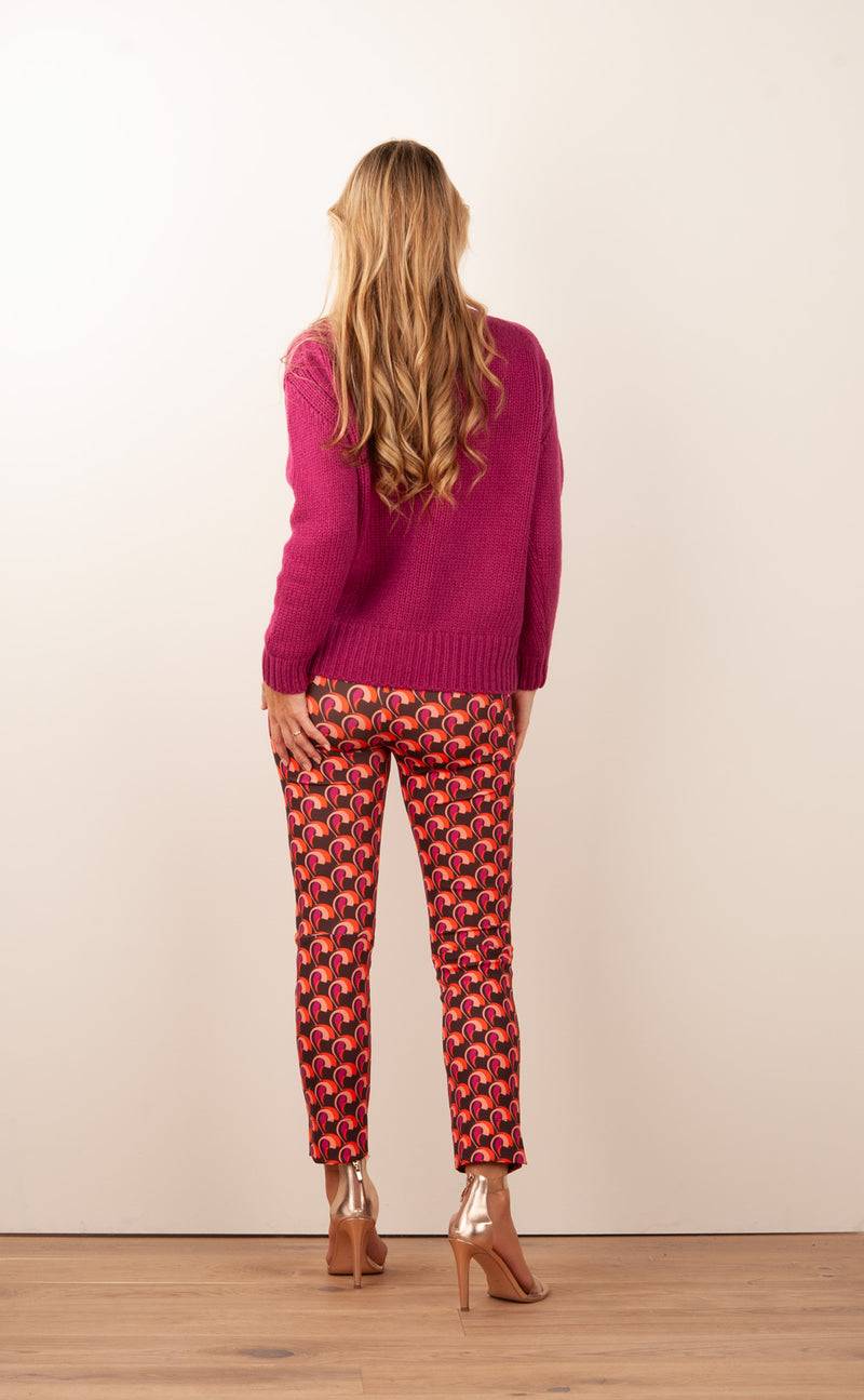 INCENTIVE!cashmere Kaschmir Pullover Beere Saisonschlussverkauf