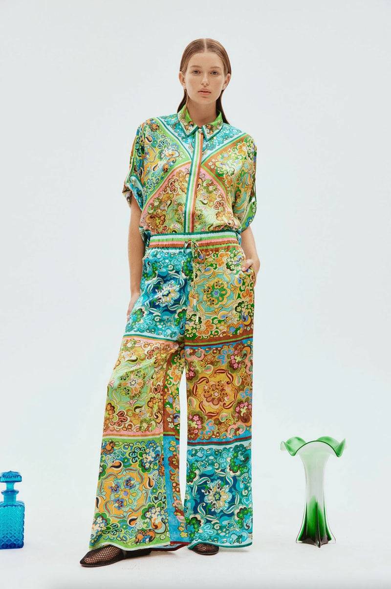 ALEMAIS Hose Grün | Multicolor Großer Ausverkauf