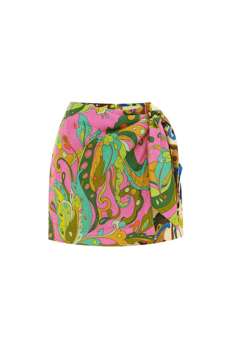 ALEMAIS Wickelrock Pink | Multicolor Saisonschlussverkauf