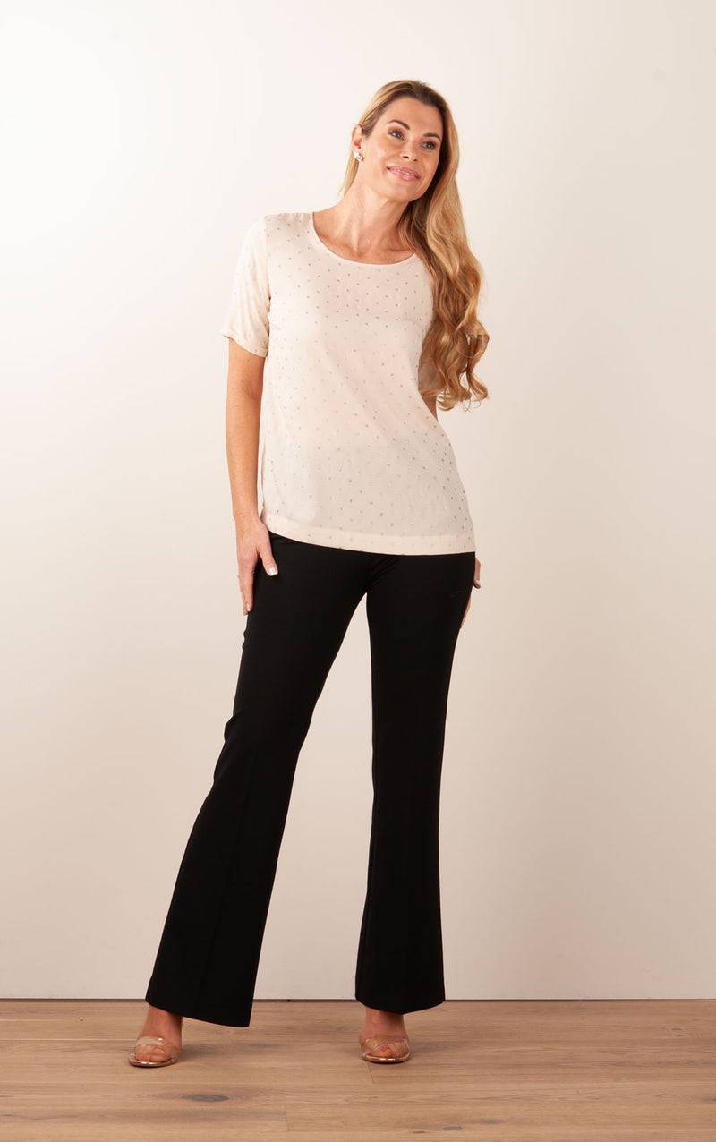 fleur Seiden Shirt Beige Weihnachtsangebot